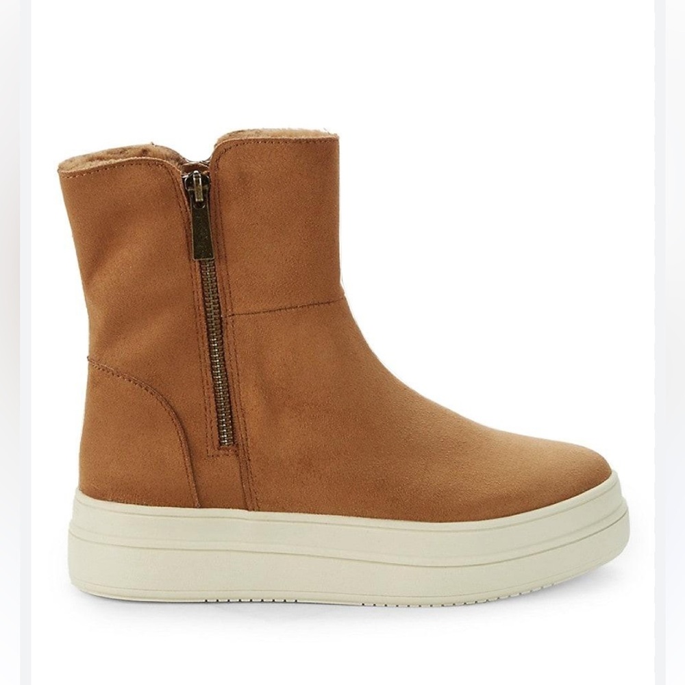 NWT J/SLIDES TRISTAN Tan Waterproof Suede